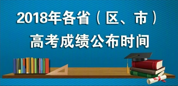 2018年全國各地普通高考成績查詢時間陸續公布