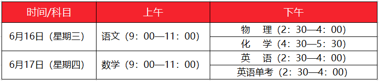 2021成都中考各科考試時間安排、分值構成一覽！